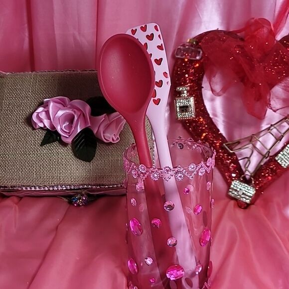 1786 KITCHEN Set 6 pcs Pink BE MINE - Picture 8 of 10